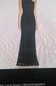 Decode 1.8 black lace one shoulder dress